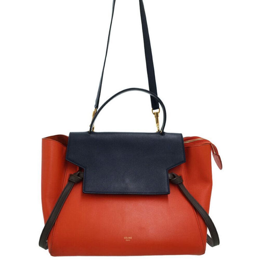 Celine Belt Crossbody Red calfskin Tricolor leather Bag - Picture 2 of 9